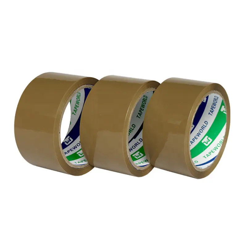 Custom Transparent Bopp Adhesive Packing Tape Low Noise Brown Color Printed Parcel Tape Packaging Carton Tape with Logo