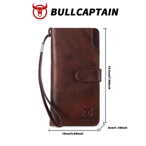 For Men's Short <b>Wallet</b> <b>RFID</b> <b>Blocking</b> Fashionable European American Style Retro Handbag Multi Card Zipper Buckle Letter - Product Image 6