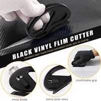 Kit d'outils de covering automobile 10 pièces comprenant une raclette en feutre plastique et un couteau de découpe pour vitres de voiture