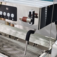 Máquina de Espresso Zilong de Acero Inoxidable, 9 Bares, Bomba Rotativa Comercial, para Cafetería