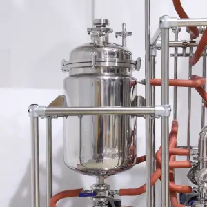 Turnkey Stainless Steel Crude Oil Wiped Film Molecular Distillation Machine Distiller Equipment System With Pumps