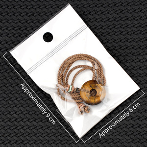 Jingfa - Collar de Cristal con Colgante de Donut de 30 mm, Cuerda Ajustable, Cristal de Chakra, Amuleto de la Suerte - Product Image 6