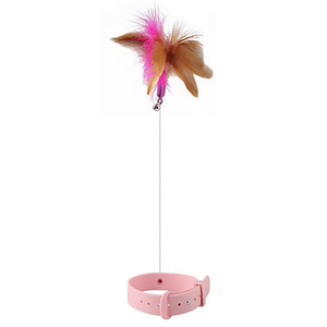 <b>Toys</b> for Pets Silicone Funny <b>Cat</b> Wire Feather Wand Teaser Kitten Collar <b>Cat</b> <b>Toys</b> <b>Interactive</b> Movement <b>Toy</b> - Product Image 4