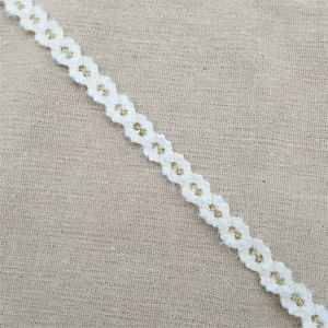 Accesorio decorativo de algodón cofre blanco de encaje francés de alta calidad para prendas y bolsos Técnicas de impresión impresionantes - Product Image 3