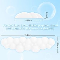 Dessin animé ergonomique antidérapant confort mémoire mousse clavier nuage repose-poignet pour la maison bureau jeu ordinateur portable