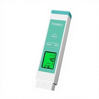 Stylo de test de la qualité de l'eau, compteur EC pour l'eau potable domestique, trois-en-un, avec rétroéclairage, température haute précision, TDS