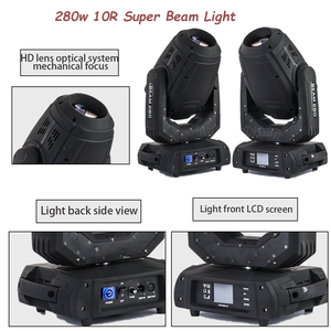 ไฟสปอตไลท์แบบเคลื่อนที่ Professional <span class=keywords><strong>10R</strong></span> 280 Beam Spot Wash สำหรับเวที รุ่น Beam 280 <span class=keywords><strong>10R</strong></span> - Product Image 2
