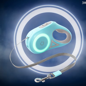 Correa de Perro Retráctil de Lujo ONESTEP con Luz Led para Paseos Nocturnos y Mango Antideslizante - Product Image 4
