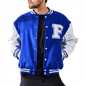 Blouson Bomber en Laine Style Letterman 2026 avec Manches en Cuir, Finition Lisse, Design Personnalisé, Étiquette LOGO Personnalisée, Vente en Gros - Product Image 1