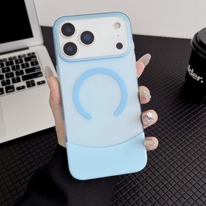 Fashion Frosted Magnetic Transparency Mobile phone case for iPhone 17 Air 16 15 pro max Shockproof 2 in 1 Assembly cover <b>back</b> - Product Image 4