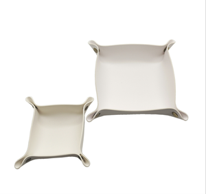 Bandeja Organizadora Multifuncional de Escritorio, Cuadrada, de Cuero PU, para Oficina, Hogar, Monedas, Llaves, Joyas, Lápiz Labial, Vajilla - Product Image 4