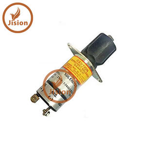 Vanne solénoïde d'arrêt de carburant pour engins de construction 1502-12D6U1B1S1A - Product Image 1