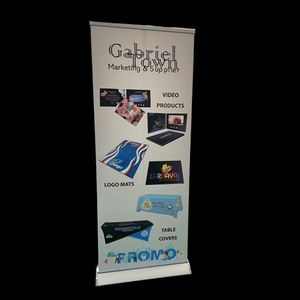 Banner Enrollable Portátil Retráctil para Exposiciones, Impermeable y Resistente al Viento, de Doble Cara, de Aleación de Aluminio, para Publicidad y Promoción - Product Image 2