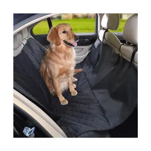 ユニバーサル耐久性後部座席防水犬カーシートプロテクター犬ペット用後部座席カバー