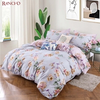 Parure de lit 100% coton, ensemble de literie double à motifs différents, deux côtés, drap en patchwork