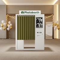Mesin Photobooth Lepas Pasang Komersial, Selfie Booth, Pencetakan Foto Otomatis untuk Pesta Pernikahan