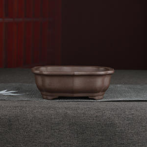 ZSS15 Zhang Zhicheng <span class=keywords><strong>Pot</strong></span> de fleur en céramique émaillée <span class=keywords><strong>Pot</strong></span> de bonsaï en argile violette vintage grand diamètre pour boutique de plantes vertes charnues - Product Image 1