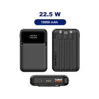 Câble Type C Charge Rapide Petit Chargeur Batterie Mini Batteries Externes Taille Poche 10000 Mah Power Bank 10000mah avec Câbles Intégrés