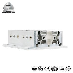 Rodamientos lineales <span class=keywords><strong>de</strong></span> rodillos deslizantes <span class=keywords><strong>de</strong></span> <span class=keywords><strong>aluminio</strong></span> en forma <span class=keywords><strong>de</strong></span> H con ranura en <span class=keywords><strong>T</strong></span> <span class=keywords><strong>de</strong></span> 4 ranuras dobles <span class=keywords><strong>de</strong></span> 3 pulgadas serie 40 para encuadre ranurado en <span class=keywords><strong>T</strong></span> - Product Image 3