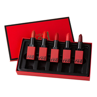Kit de gloss de rouge à lèvres cosmétiques personnalisés de luxe OMT Set de masques à lèvres en carton rigide avec stratification mate recyclable
