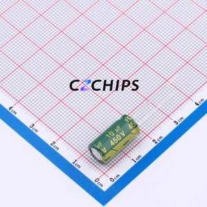 ตัวเก็บประจุแบบอิเล็กโทรไลต์อะลูมิเนียมแบบ Through-Hole รุ่น CD288H2WM100F160T ขนาด D8xL16 มม. 10uF 20% 450V 93mA-120Hz - Product Image 1