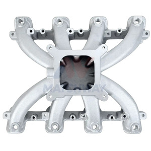 MATCHWAY New <strong>CNC</strong> Machined Satin Aluminum Super <strong>Victor</strong> Single Plane 4150 EFI Intake Manifold for Gen III LS3 L92 Fuel Rail Kits - Product Image 1