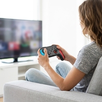 Manette de jeu vidéo sans fil GAMINJA BT 4.0 pour Nintendo Switch/ PC/ P3/ Android, utilise un joystick et une manette de jeu