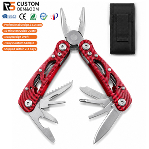 OEM 12 in 1 Serrated Aluminum Handle DIY <b>Multi</b> <b>Tool</b> EDC Hunting Survival <b>Camping</b> Pliers with Knife Saw - Product Image 1
