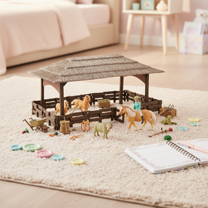 Juego de simulación de plástico para niños, juguete de granja de animales diy - Product Image 4