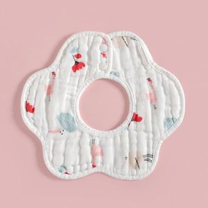 Baberos de algodón unisex para bebé giratorios de 360 grados, supersuaves y absorbentes, los mejores Baberos de muselina lavables con estampados únicos - Product Image 2