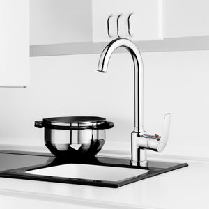 อ่างล้างจานแบบก้านเดี่ยวชุบโครเมี่ยม2หัวพ่นแรงดึงสูง - Product Image 5