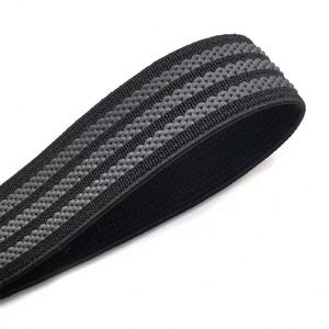 Bande de caoutchouc antidérapante en latex noir à quatre brins, haute élasticité, pour sacs et étuis, bande de caoutchouc antidérapante en polyester de 2,5 cm - Product Image 2