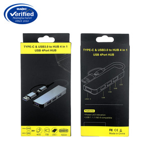 2 en 1 <span class=keywords><strong>USB</strong></span> 3,0 a 4 <span class=keywords><strong>puertos</strong></span> USB3.0 Hub <span class=keywords><strong>PC</strong></span> <span class=keywords><strong>USB</strong></span> Hubs Nuevo diseño Tipo C con <span class=keywords><strong>USB</strong></span> Por en caja y en stock - Product Image 6
