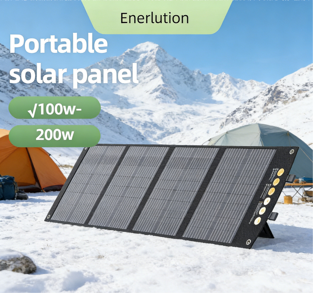 Best Quality 120W Foldable Solar Panel All Black Mono Cells 20% High Efficiency for Power Station