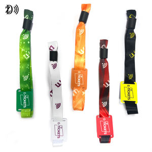 Personalizado RFID 13,56 MHz pulsera de tela Festival pulseras de tela tejida para eventos - Product Image 6