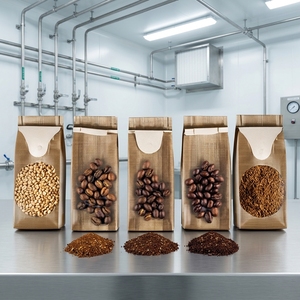 Línea de Producción de Café Instantáneo Automática Llave en Mano KFD, Capacidad de 10-500 kg/h, Voltaje de 380 V, Origen Shanghái, Incluye Tostador y Extractor - Product Image 3