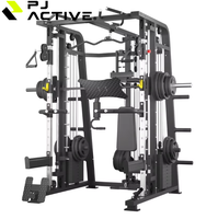 PINJIAN Équipement de Fitness Commercial Complet, Appareil d'Entraînement Multifonctionnel, Équipement de Musculation pour Salle de Sport avec Machine Smith et Rack à Squat