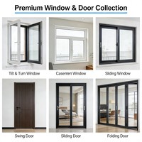 Ventana de Aluminio de Diseño Europeo, Sellada para Todo Clima, Ideal para Resorts en Zonas Montañosas y de Clima Frío