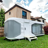 Villa Capsule Mobile en Acier Chinois de Haute Qualité, Hôtel Préfabriqué Moderne de Luxe, Écologique, Étanche et Résistant au Feu