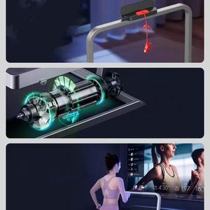 מפעל ישיר מכירה יעיל חשמלי שטוח מכונת הליכה שקטה שקטה ציוד כושר פנימי ציוד שריפת מנוע מתקפל - Product Image 6