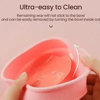Kit chauffe-cire en silicone pliable 400 ml, appareil portable pour l'épilation à la cire, pour faire fondre les granulés de cire, épilation corporelle
