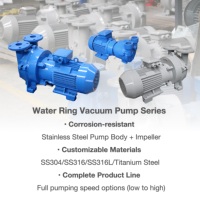 Bomba de Vacío de Anillo Líquido 2BVA5121, Capacidad de Bombeo de 4.66m³/min, Sistema de Vacío Industrial de 7.5kW