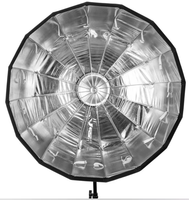 Triopo KL-105 105CM Easy Lock Diffuseur de lumière pliable argenté type Beauty Dish Speedbox avec monture Bowens pour photographie en studio