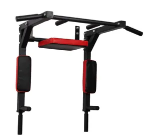 Gym Multifunctional Wall Mounted Pull Up Bars Chin Up Bar Fitness Equipment Dip Station Suspension Frame