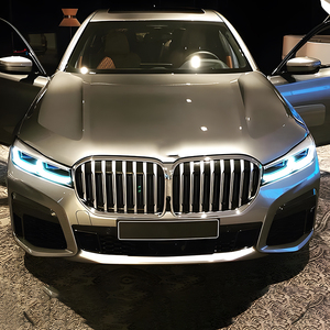 BMW 7 serisi için BMW 730Li 740Li 2016 2019-100 LED ön lambalar meclisi yükseltme G12 tarzı projektör Lens W yeni aksesuarlar - Product Image 4
