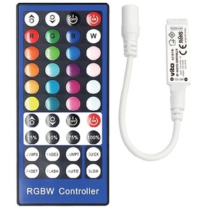 Télécommande RF pour contrôleur RGBW pour bandes lumineuses LED 12V 24V avec boutons de couleur et fonctions de gradation - Product Image 1