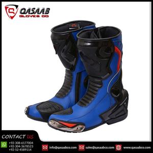 Botas de moto de cuero de estilo deportivo transpirables impermeables profesionales, zapatos de moto de carreras para motociclista - Product Image 3