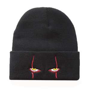 Bonnet d'hiver en plein air unisexe pour enfant, tricoté, casquettes drôles, Pennywise, yeux effrayants, <span class=keywords><strong>chapeau</strong></span> pour enfants, <span class=keywords><strong>Bob</strong></span> décontracté, chapeaux à l'extérieur - Product Image 4