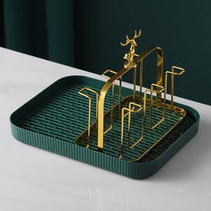 Support à tasses de luxe en forme de cerf, séchage rapide, pour cuisine, salon, rangement de tasses à thé - Product Image 2