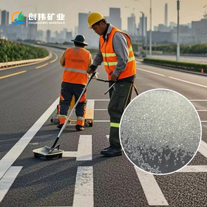 Perles de verre réfléchissantes de qualité précise pour le marquage routier et les applications de sécurité haute visibilité Perles de verre à usage industriel - Product Image 1